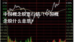 中国概念股票行情（中国概念股什么意思）