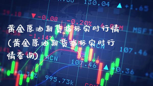 黄金原油期货指标实时行情(黄金原油期货指标实时行情查询)_https://www.gzmhy.com_期货理财_第1张