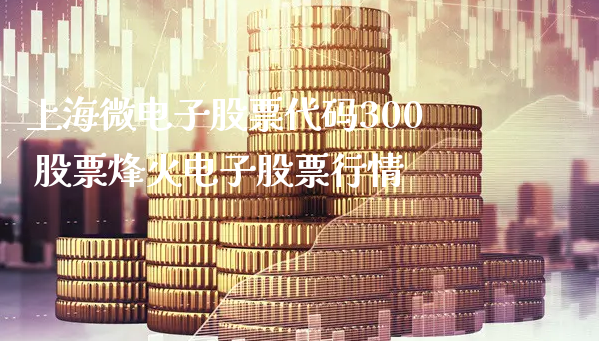 上海微电子股票代码300 股票烽火电子股票行情_https://www.gzmhy.com_财经资讯_第1张