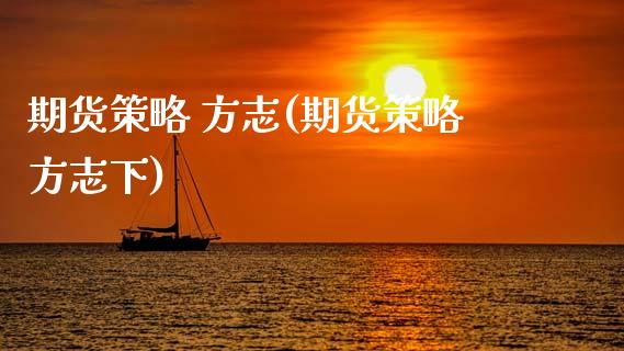 期货策略 方志(期货策略方志下)_https://www.gzmhy.com_股票理财_第1张