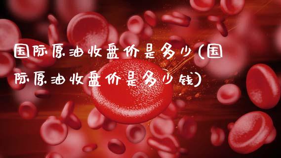 国际原油收盘价是多少(国际原油收盘价是多少钱)_理财品种_第1张_格子财经网 国际原油收盘价是多少(国际原油收盘价是多少钱)_https://www.gzmhy.com_理财品种_第1张