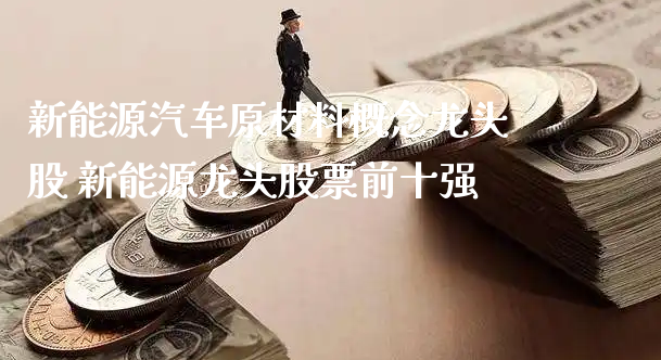 新能源汽车原材料概念龙头股 新能源龙头股票前十强_https://www.gzmhy.com_股票理财_第1张
