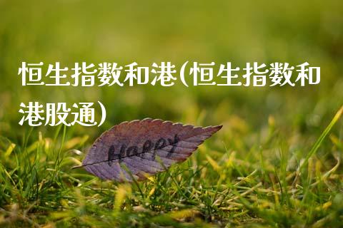 恒生指数和港(恒生指数和港股通)_交易百科_第1张_格子财经网 恒生指数和港(恒生指数和港股通)_https://www.gzmhy.com_交易百科_第1张