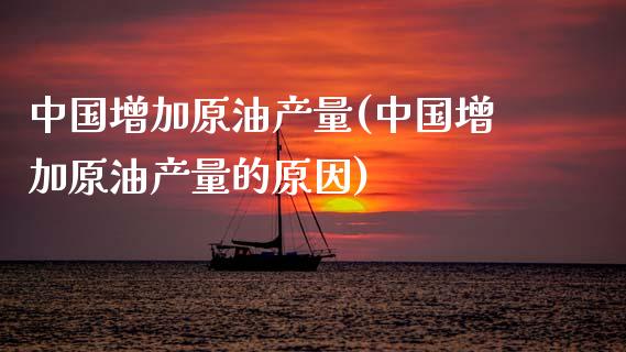 中国增加原油产量(中国增加原油产量的原因)_https://www.gzmhy.com_期货理财_第1张