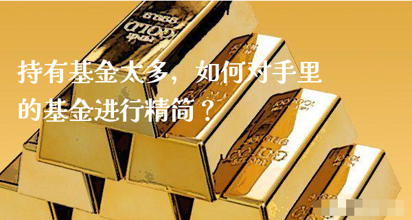 持有基金太多，如何对手里的基金进行精简？_https://www.gzmhy.com_基金理财_第1张