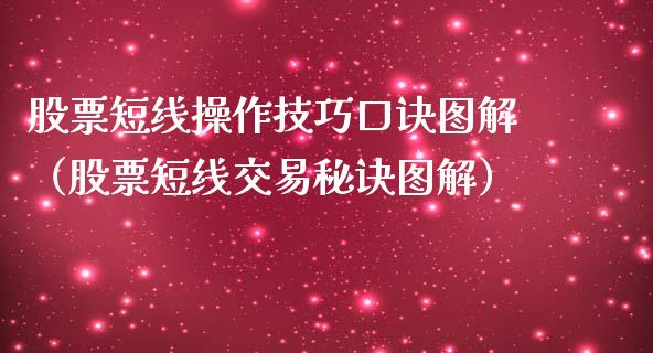 股票短线操作技巧口诀图解（股票短线交易秘诀图解）_https://www.gzmhy.com_股票理财_第1张