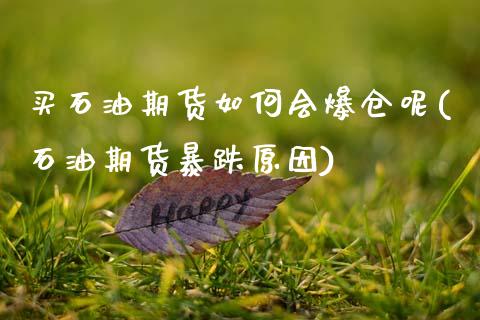 买石油期货如何会爆仓呢(石油期货暴跌原因)_https://www.gzmhy.com_保险理财_第1张