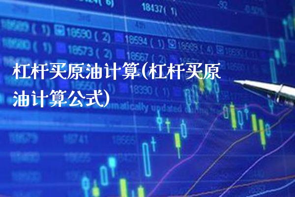 杠杆买原油计算(杠杆买原油计算公式)_https://www.gzmhy.com_基金理财_第1张