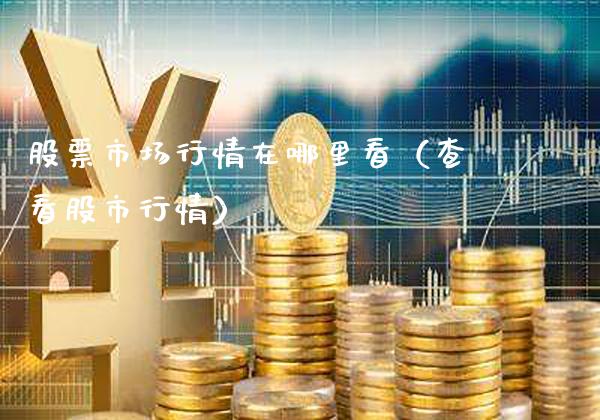 股票市场行情在哪里看（查看股市行情）_https://www.gzmhy.com_理财品种_第1张