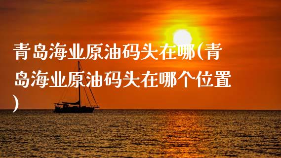 青岛海业原油码头在哪(青岛海业原油码头在哪个位置)_https://www.gzmhy.com_理财产品_第1张