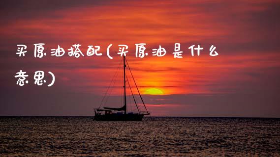 买原油搭配(买原油是什么意思)_https://www.gzmhy.com_理财产品_第1张