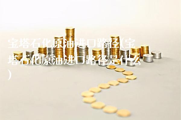 宝塔石化原油进口路径(宝塔石化原油进口路径是什么)_https://www.gzmhy.com_财经资讯_第1张