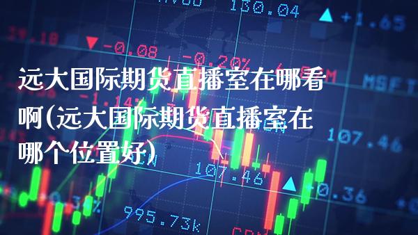 远大国际期货直播室在哪看啊(远大国际期货直播室在哪个位置好)_https://www.gzmhy.com_股票理财_第1张