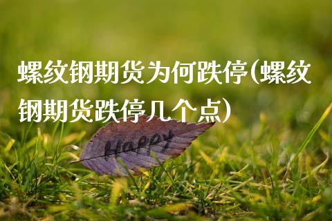 螺纹钢期货为何跌停(螺纹钢期货跌停几个点)_财经资讯_第1张_格子财经网 螺纹钢期货为何跌停(螺纹钢期货跌停几个点)_https://www.gzmhy.com_财经资讯_第1张