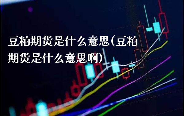 豆粕期货是什么意思(豆粕期货是什么意思啊)_https://www.gzmhy.com_期货理财_第1张