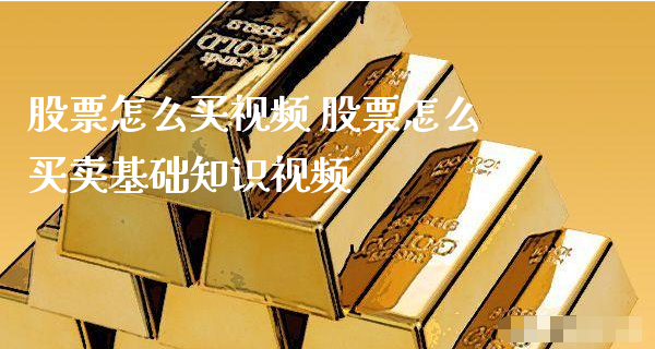 股票怎么买视频 股票怎么买卖基础知识视频_https://www.gzmhy.com_股票理财_第1张
