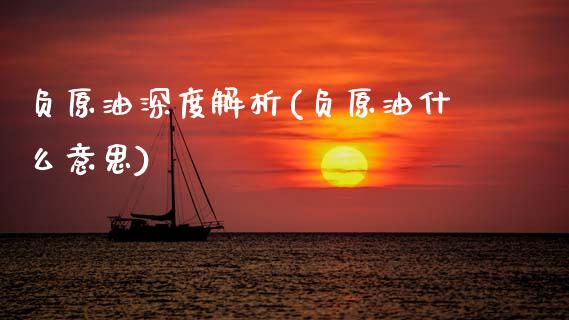 负原油深度解析(负原油什么意思)_理财品种_第1张_格子财经网 负原油深度解析(负原油什么意思)_https://www.gzmhy.com_理财品种_第1张