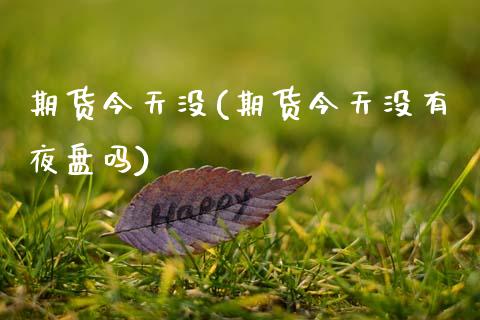 期货今天没(期货今天没有夜盘吗)_https://www.gzmhy.com_保险理财_第1张