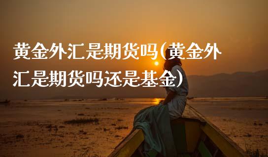 黄金外汇是期货吗(黄金外汇是期货吗还是基金)_https://www.gzmhy.com_期货理财_第1张