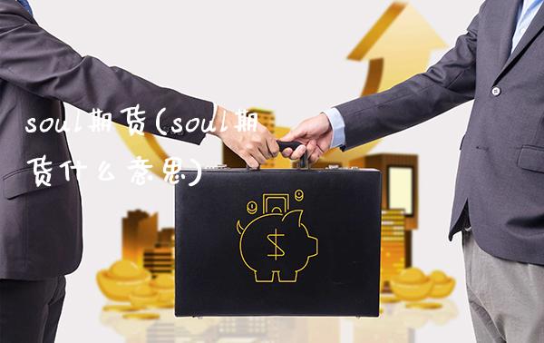 soul期货(soul期货什么意思)_https://www.gzmhy.com_理财产品_第1张